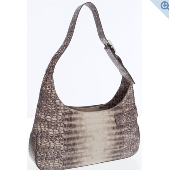 💯 Authentic Salvatore Ferragamo Python Leather Small Shoulder Bag - Picture 14 of 16